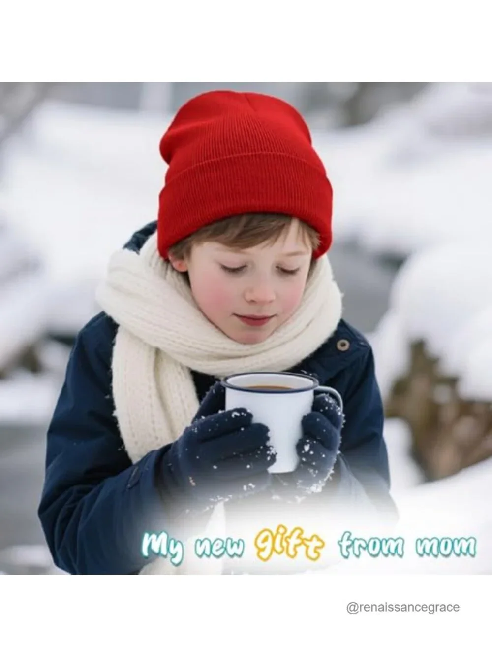 Kids Beanie Winter Hat Boys Girls Cuffed Knit Skull Cap Soft Stretchy